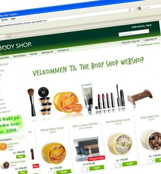 image: The Body Shop har åpnet nettbutikk